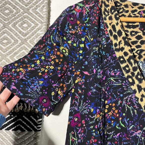 Anthropologie Maeve Morgan floral and leopard midi dress - Picture 6 of 10